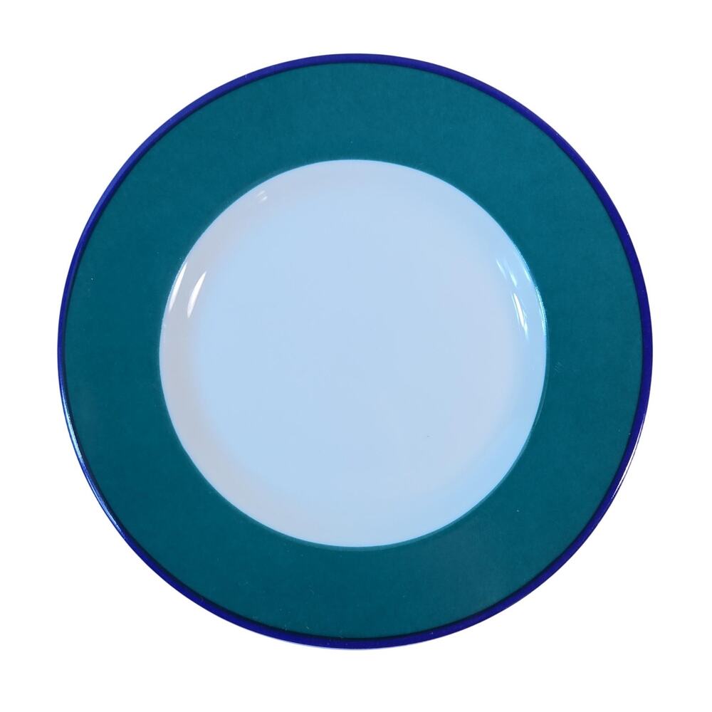 Pier 1 Imports Two-Tone 92024 Salad Dessert Plates Set of 4 Green Blue